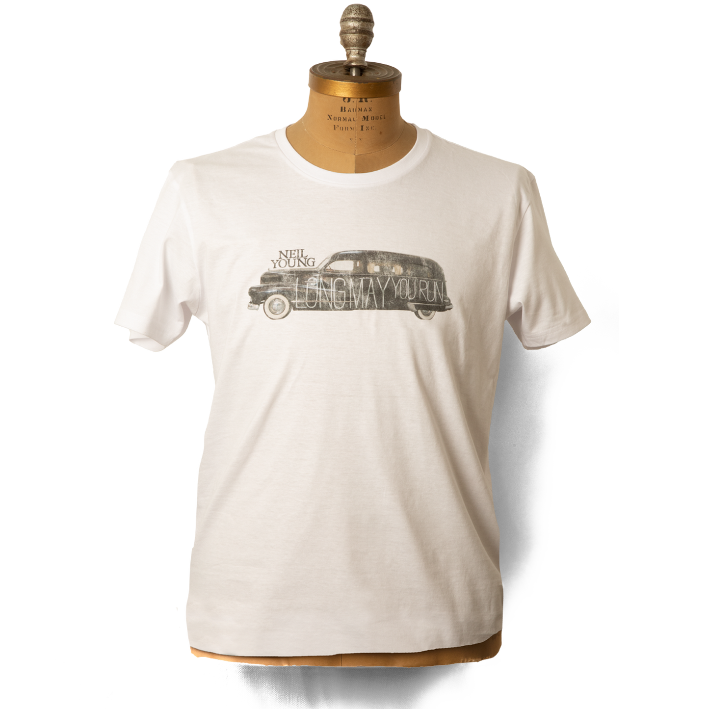Soft Organic Long May You Run Men's White T-Shirt
