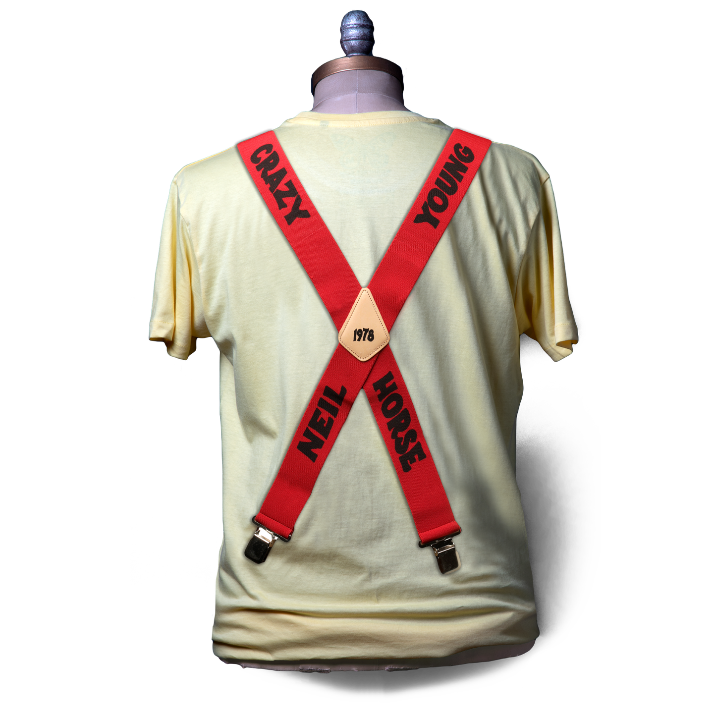 Rust Never Sleeps Suspenders With Pin