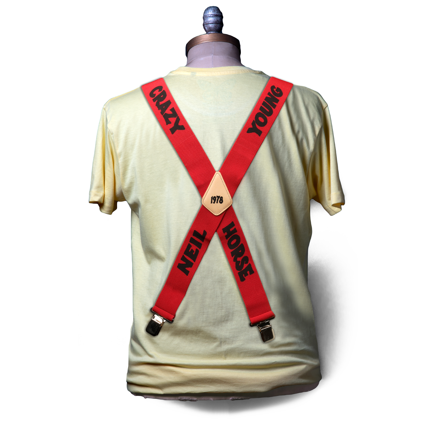 Rust Never Sleeps Suspenders With Pin