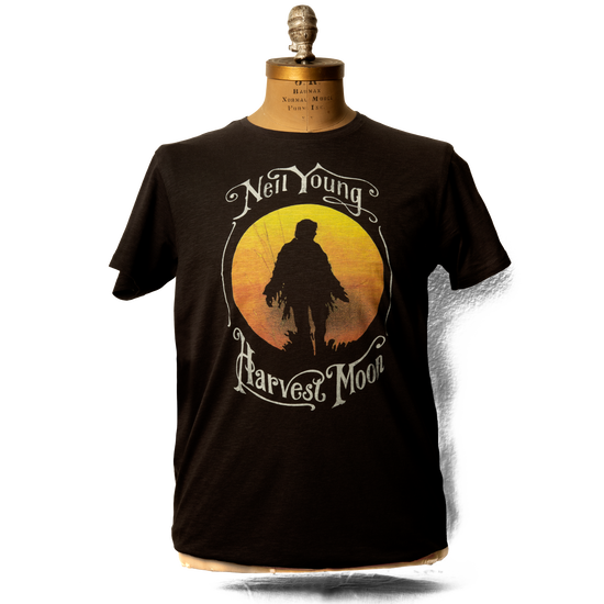 Soft Organic Vintage Harvest Moon Black Men's T-Shirt