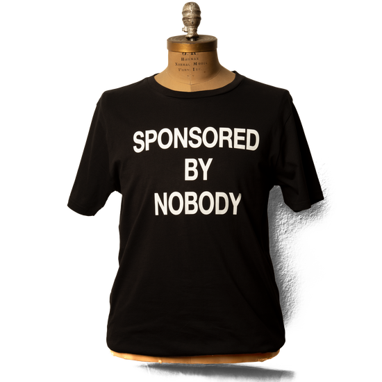 Soft Organic Sponsored by Nobody Black Men's Tshirt