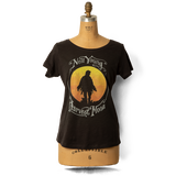 Soft Organic Vintage Harvest Moon Women's Black T-Shirt