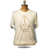 Soft Organic Peace Trail Men's White Tshirt